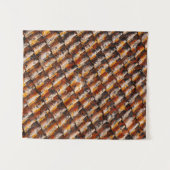 Orangenschindeln Wandteppich (Vorderseite (Horizontal))