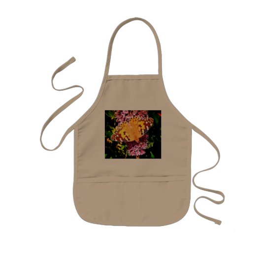 Orangenschmetterling Kinderschürze (Vorne)