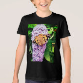 Orangenschmetterling Tri-Blend Shirt (Vorderseite)
