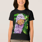 Orangenschmetterling Tri-Blend Shirt (Vorderseite)