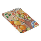 Orangenschnitt-Grafikprint auf Magnet (Rechte Seite)