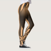 Orangenschwarze Leggings (Rechts)