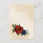 Orangenseehochzeit Begleitkarte (Rückseite)