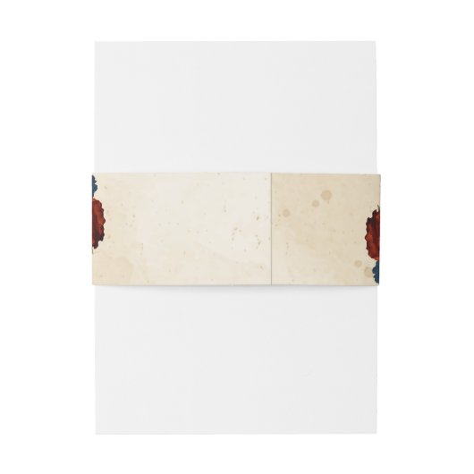 Orangenseehochzeit Einladungsbanderole (Rückseitenbeispiel)