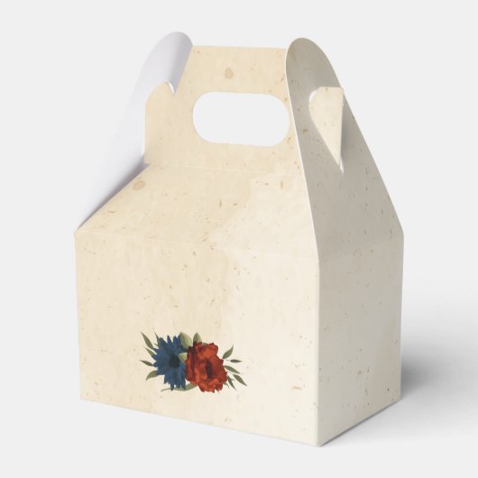 Orangenseehochzeit Geschenkschachtel (Rückseite)