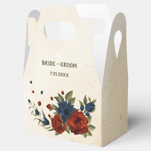 Orangenseehochzeit Geschenkschachtel (Geöffnet)