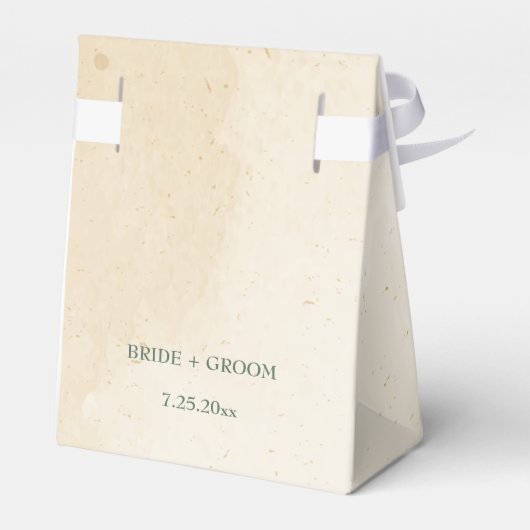 Orangenseehochzeit Geschenkschachtel (Rückseite)