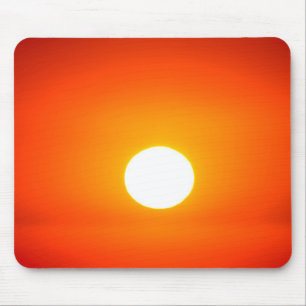 Orangensonne Mousepad