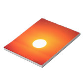 Orangensonne Notizblock (Rotiert)