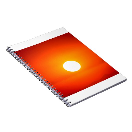 Orangensonne Notizblock (Rechte Seite)