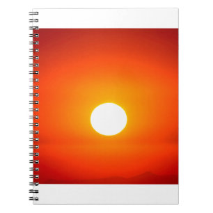 Orangensonne Notizblock