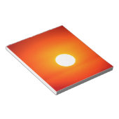 Orangensonne Notizblock (angewinkelt)