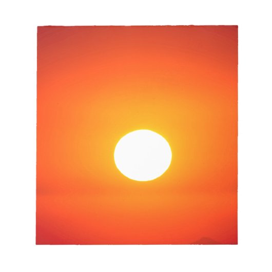 Orangensonne Notizblock (Vorderseite)