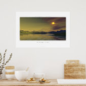 Orangensonne Poster (Küche)