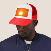 Orangensonne Truckerkappe (Beispiel)