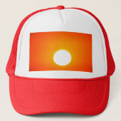 Orangensonne Truckerkappe (Vorderseite)