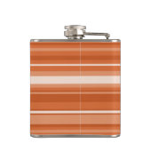 Orangenstreifen Flachmann (Rückseite)