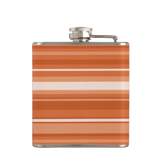 Orangenstreifen Flachmann (Rückseite)