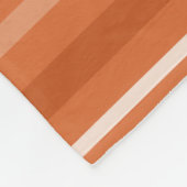 Orangenstreifen Fleecedecke (Ecke)
