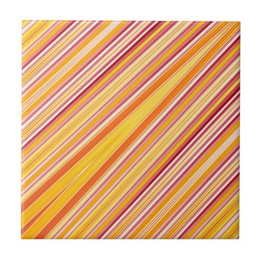 Orangenstreifen Fliese (Vorderseite)