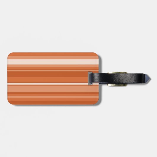 Orangenstreifen Gepäckanhänger (Rückseite horizontal)