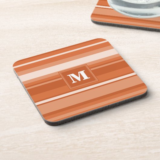 Orangenstreifen Getränkeuntersetzer (Linke Seite)