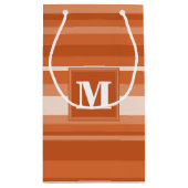 Orangenstreifen Kleine Geschenktüte (Rückseite)