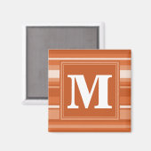 Orangenstreifen Magnet (Vorderseite/Rückseite)