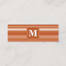 Orangenstreifen Mini Visitenkarte