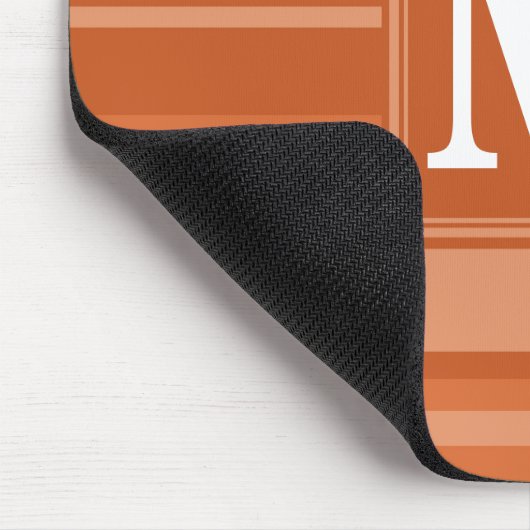 Orangenstreifen Mousepad (Ecke)