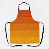 Orangenstreifen Schürze (Vorderseite)