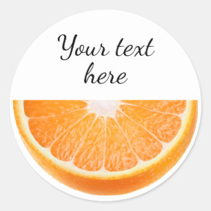 Orangenstück Runder Aufkleber