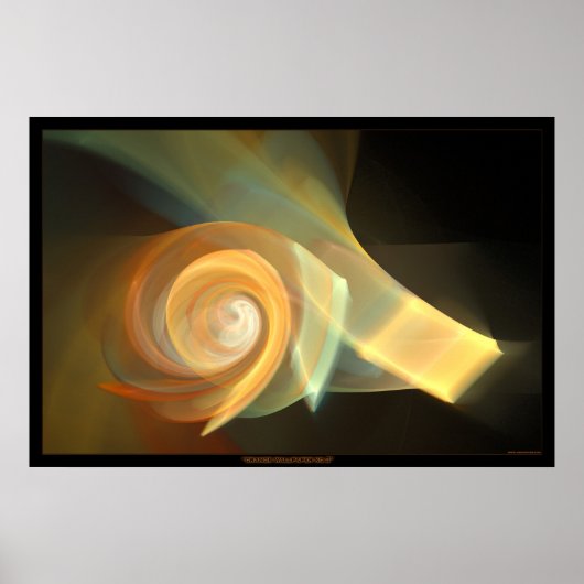 Orangentapete Nr. 3 Poster (Vorne)