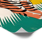 Orangentiger Poster (Ecke)