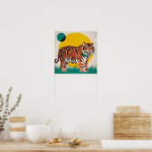 Orangentiger Poster (Küche)