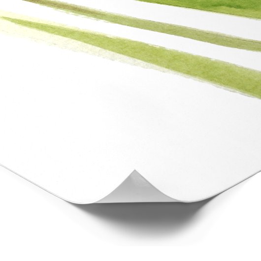 Orangentulpen Wasserfarbe Poster (Ecke)