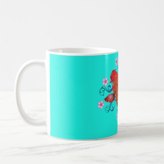 Orangentürkis Kaffeetasse (Links)