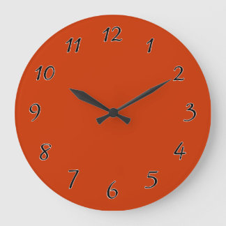 Orangenvorlage Große Wanduhr