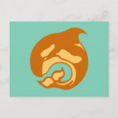 Orangenwal Postkarte (Vorderseite)