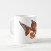Orangenweißer Gepunkteter Katfisch Kaffeetasse (Vorderseite Links)