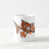 Orangenweißer Gepunkteter Katfisch Kaffeetasse (Mittel)