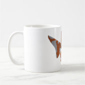 Orangenweißer Gepunkteter Katfisch Kaffeetasse (Links)