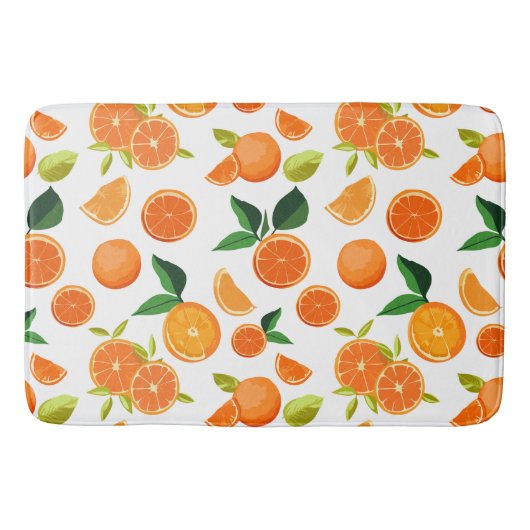 Orangenweite Badematte (Vorderseite)