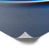 Orangenwirbel Poster (Ecke)