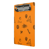 Orangenwissenschaftsunterricht Mini Klemmbrett (Gewinkelt2)