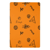 Orangenwissenschaftsunterricht Mini Klemmbrett (Rückseite)