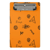 Orangenwissenschaftsunterricht Mini Klemmbrett (Vorderseite)