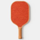 Orangenwollmuster Pickleball Schläger (Vorderseite)