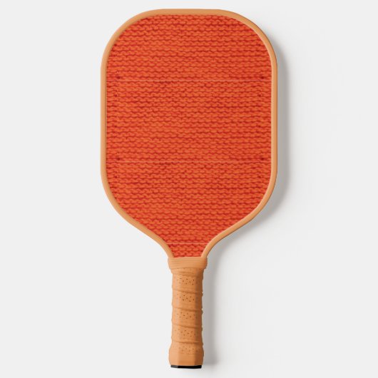 Orangenwollmuster Pickleball Schläger (Rückseite)
