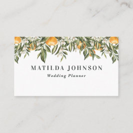 Orangenzitrus botanisch visitenkarte